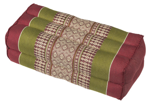 Kapokkissen Block 35x15x10 cm (grün & rot)