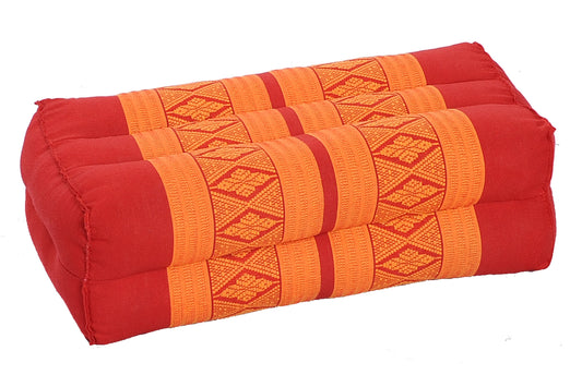Kapokkissen Block 35x15x10 cm (rot & orange)