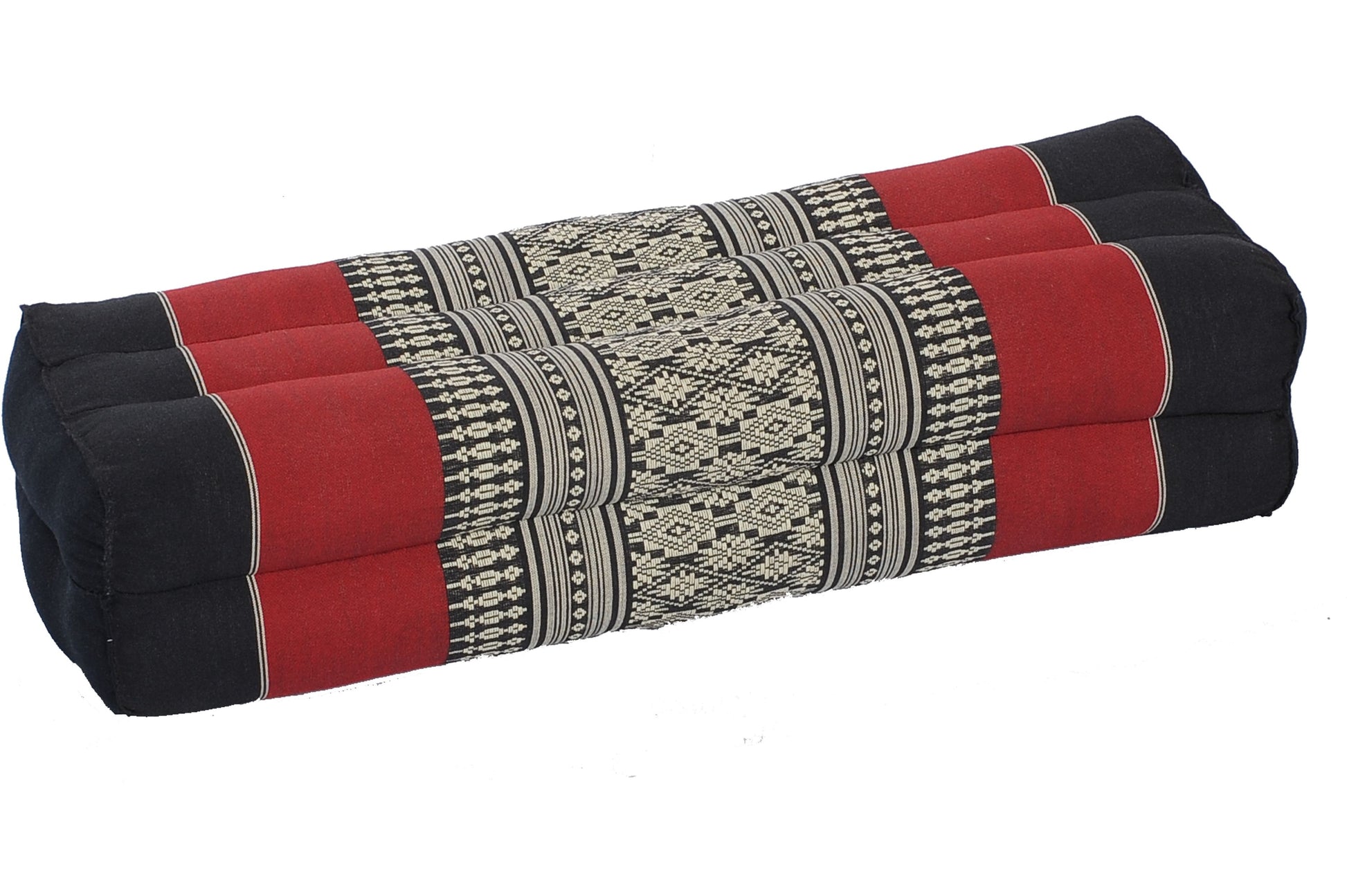 Thaikissen Block 50x15x10 cm (schwarz-rot)