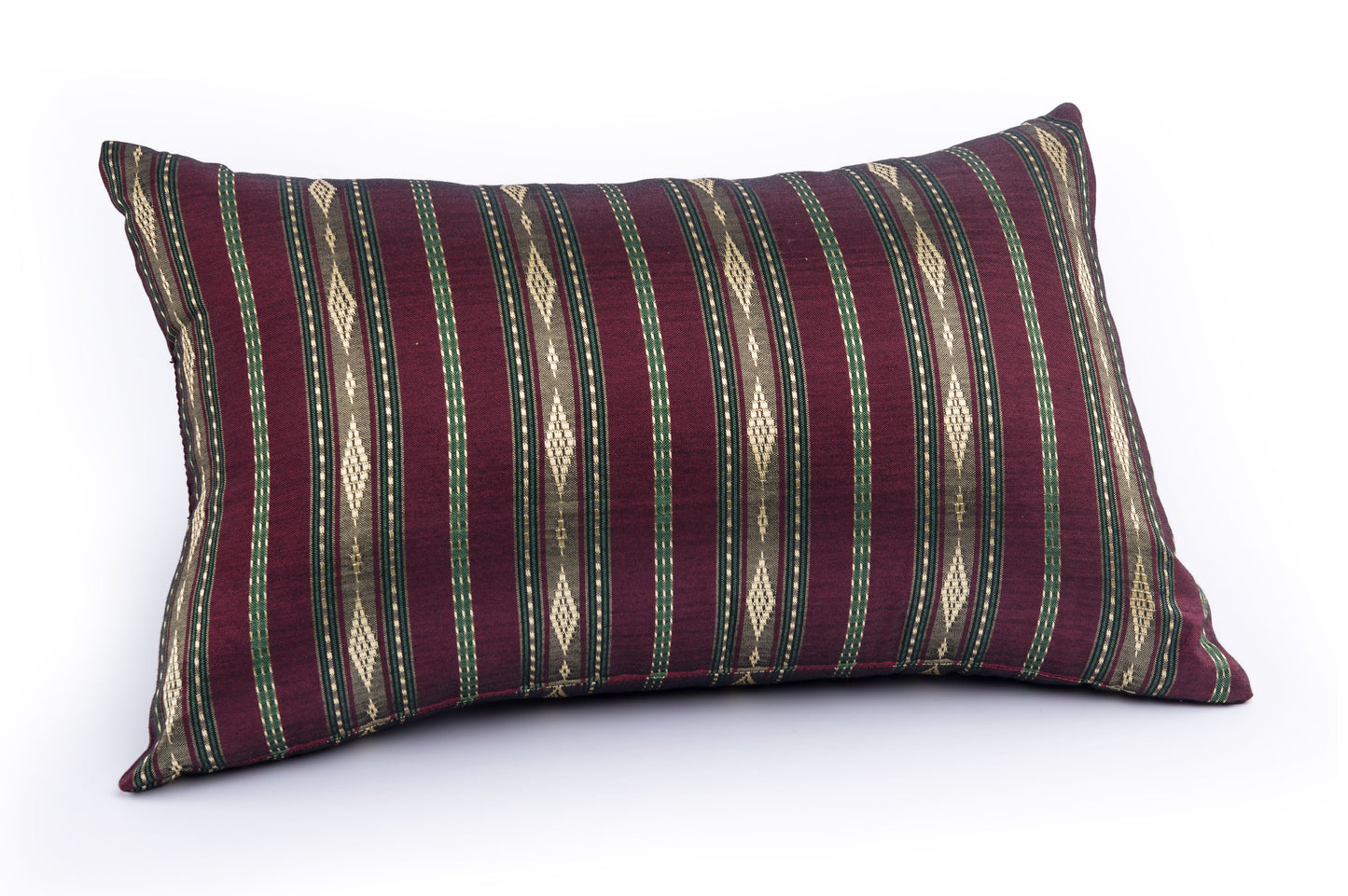 Thaikissen mit Kapokfüllung 45x28 cm (gold-gestreift)