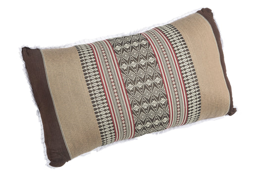 Thaikissen mit Kapokfüllung 45x28 cm (erdtöne)