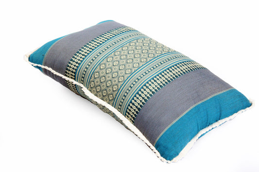 Thaikissen mit Kapokfüllung 45x28 cm (blautöne)