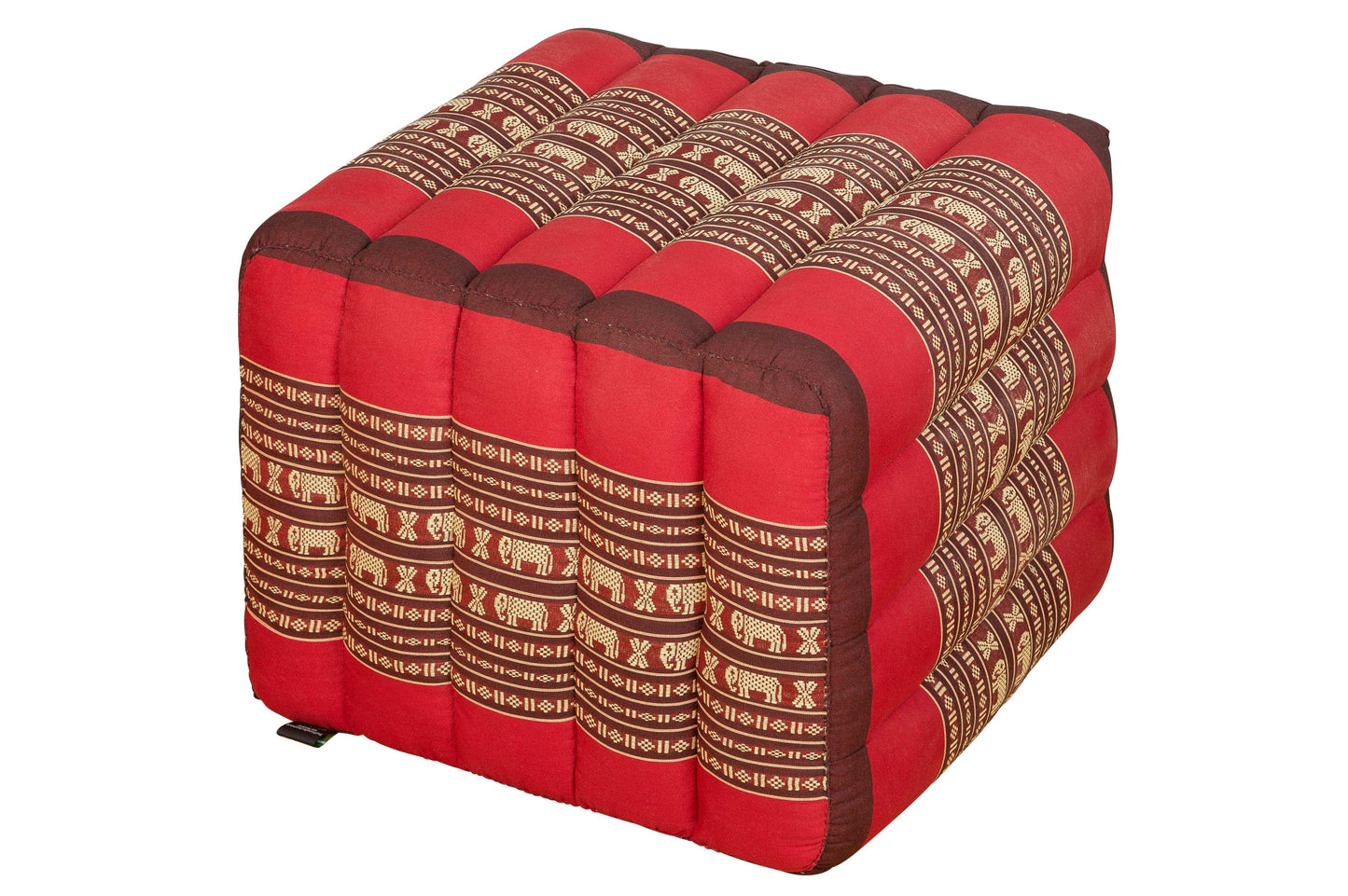 Lagerungskissen mit Thaimuster 40x45x50 cm (Elefanten rot)