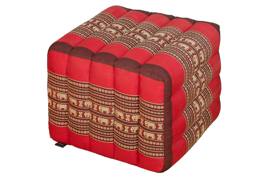 Lagerungskissen mit Thaimuster 40x45x50 cm (Elefanten rot)