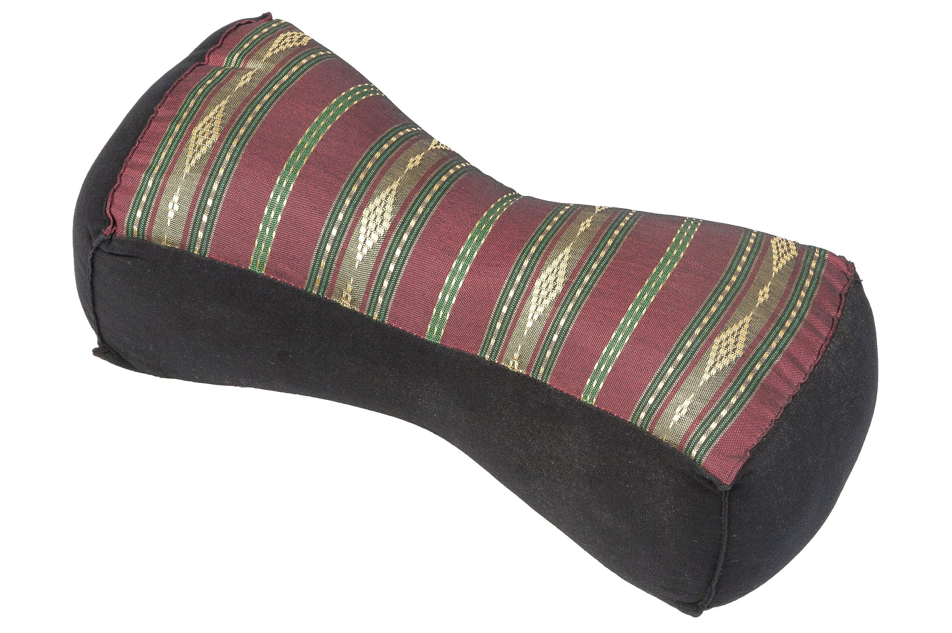 Thai-Nackenkissen 30x15x10 cm (rot-gold)