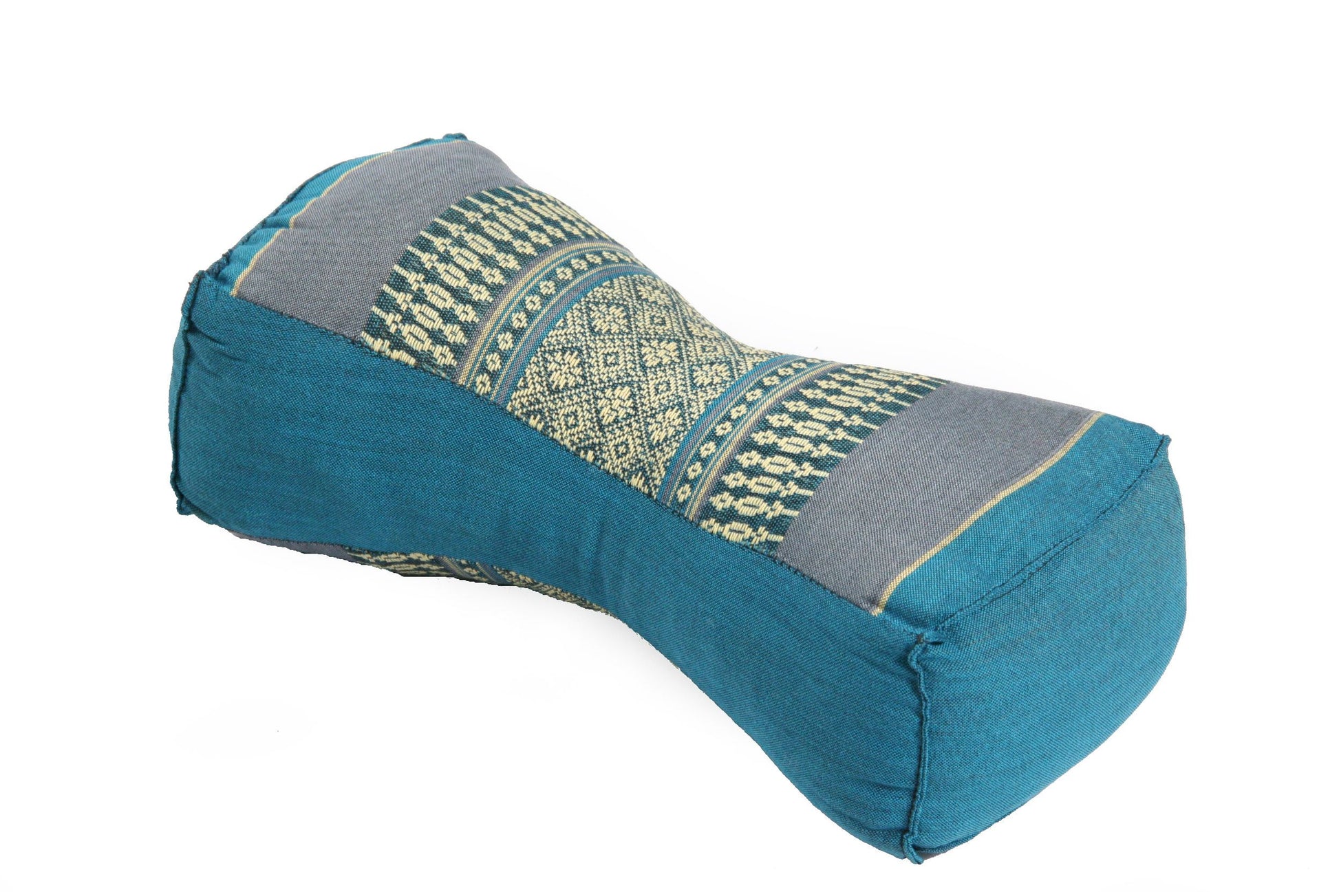 Thai-Nackenkissen 30x15x10 cm (blautöne)