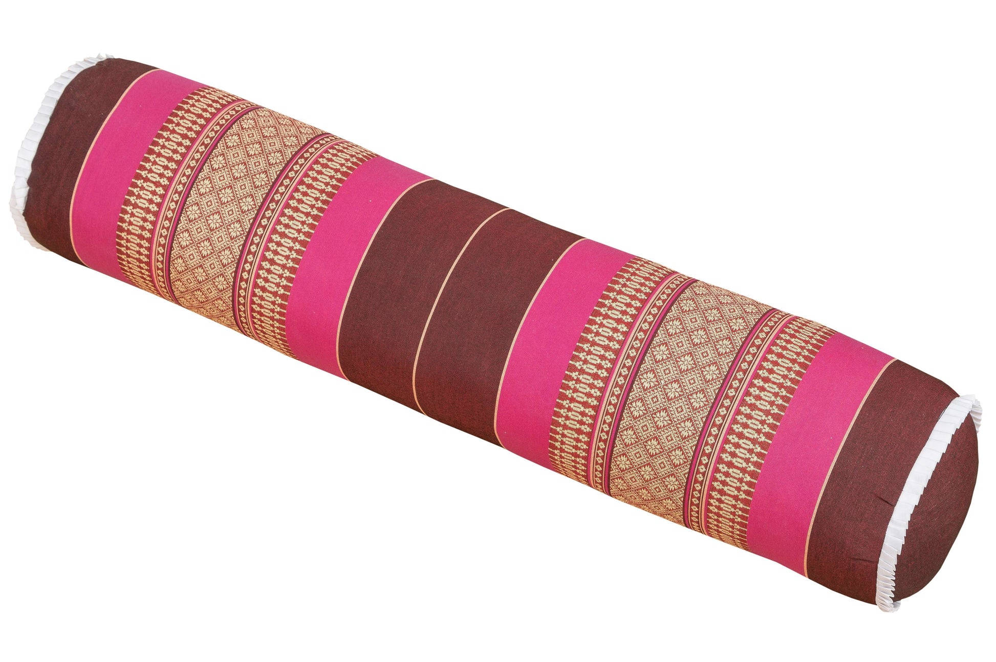 Yogarolle Thaimuster 80x20 cm (Burgunder & pink)