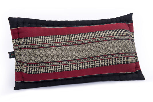 XL Sofakissen mit Kapokfüllung ca. 60x32 cm (schwarz-rot)