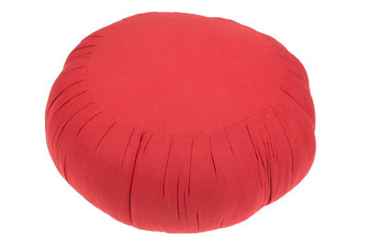 Zafu Kissen Kapok & Naturbaumwolle ca. 40x20 cm (rot)