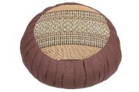 Meditationsset Zafu Zabuton Kapok braun beige erdtöne