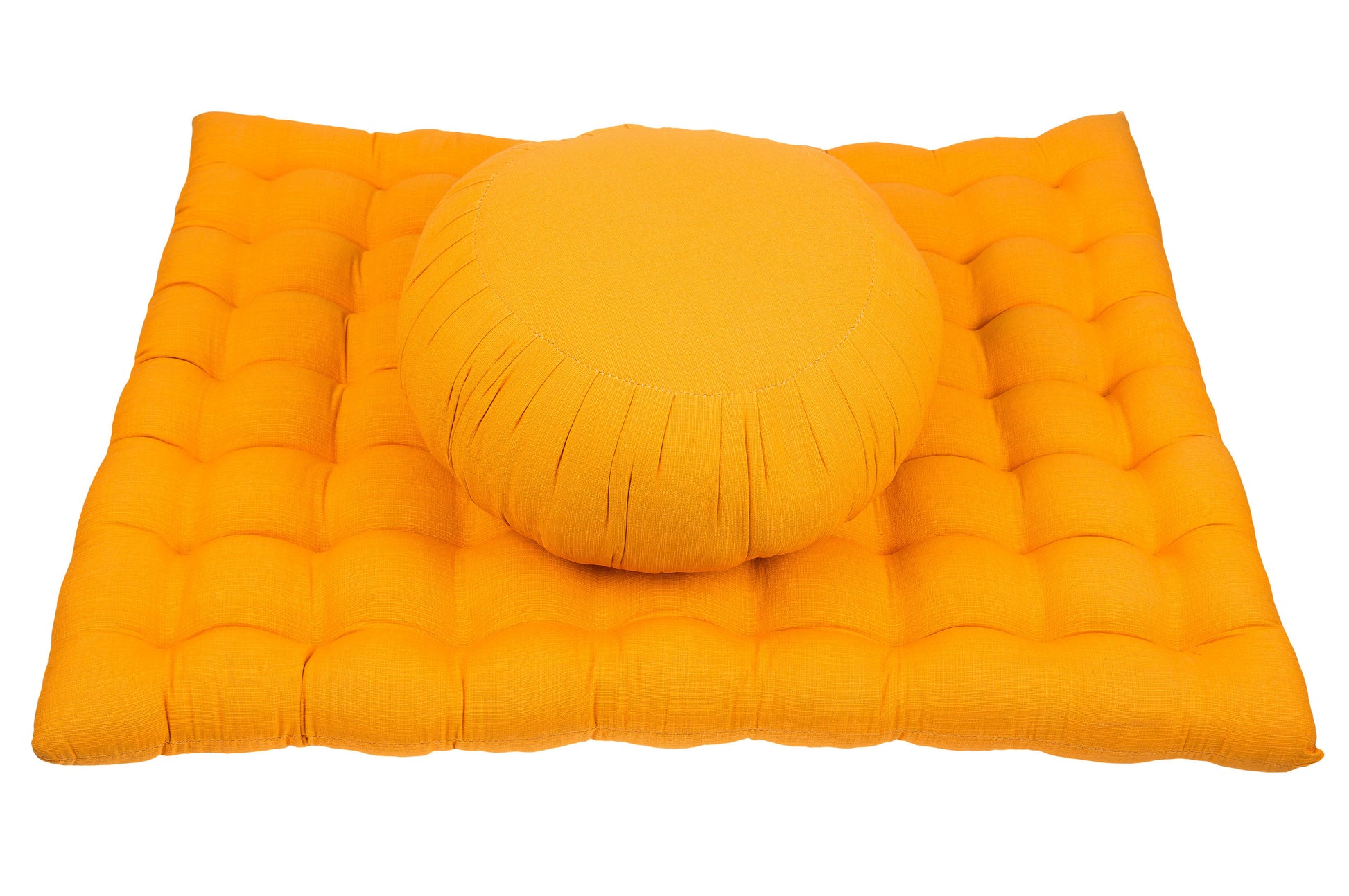 Meditationsset Naturbaumwolle (Sonnengelb)