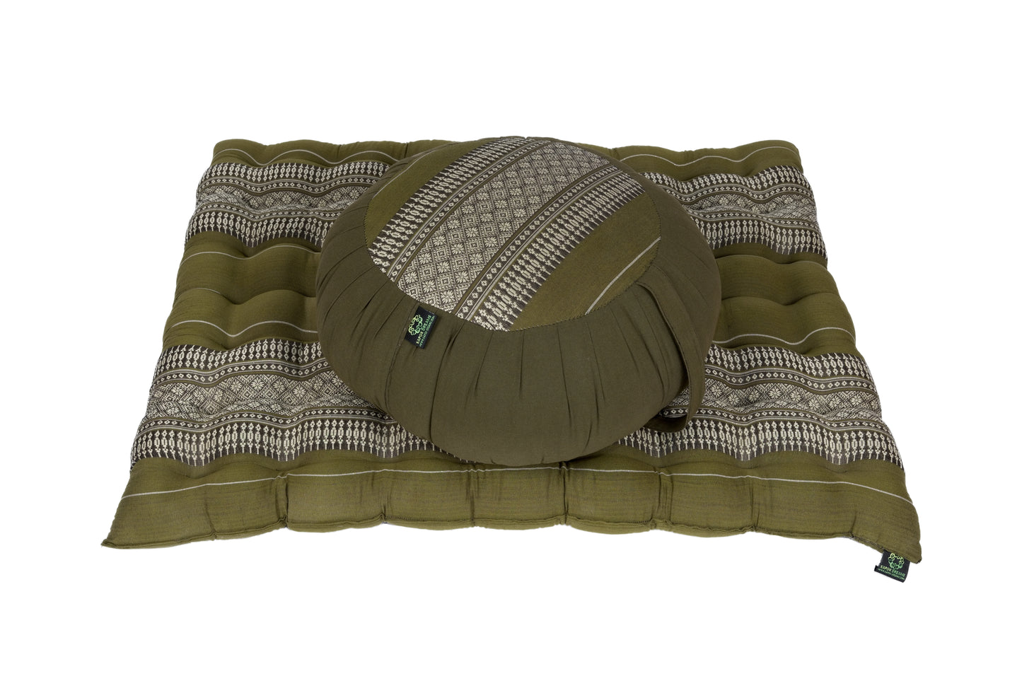 Meditationsset mit Kapokfüllung (bambusgrün)