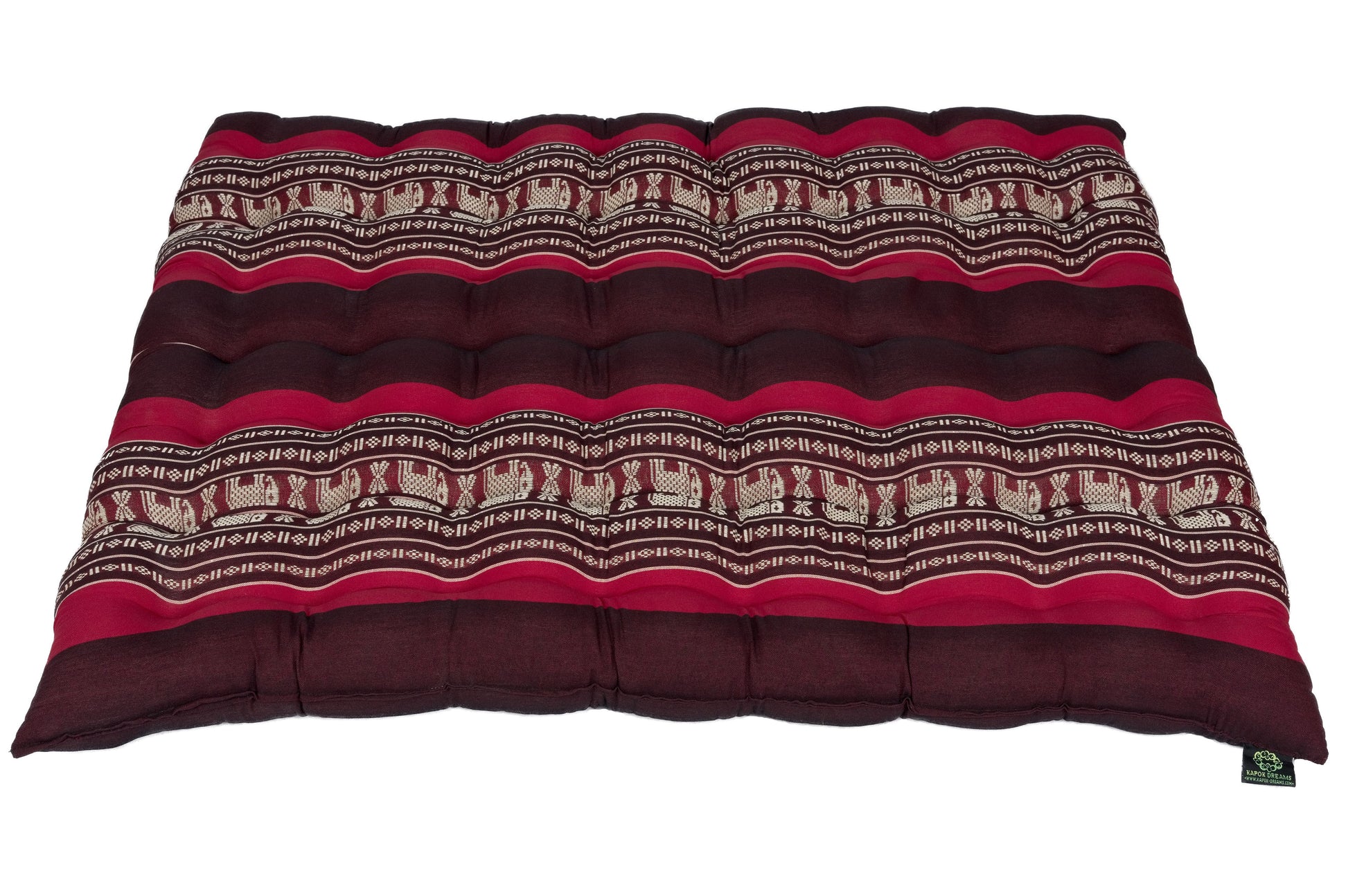 Meditationsset mit Kapokfüllung (Elefanten rot)