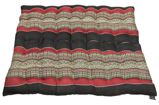 Meditationsset mit Kapokfüllung (schwarz & rot)