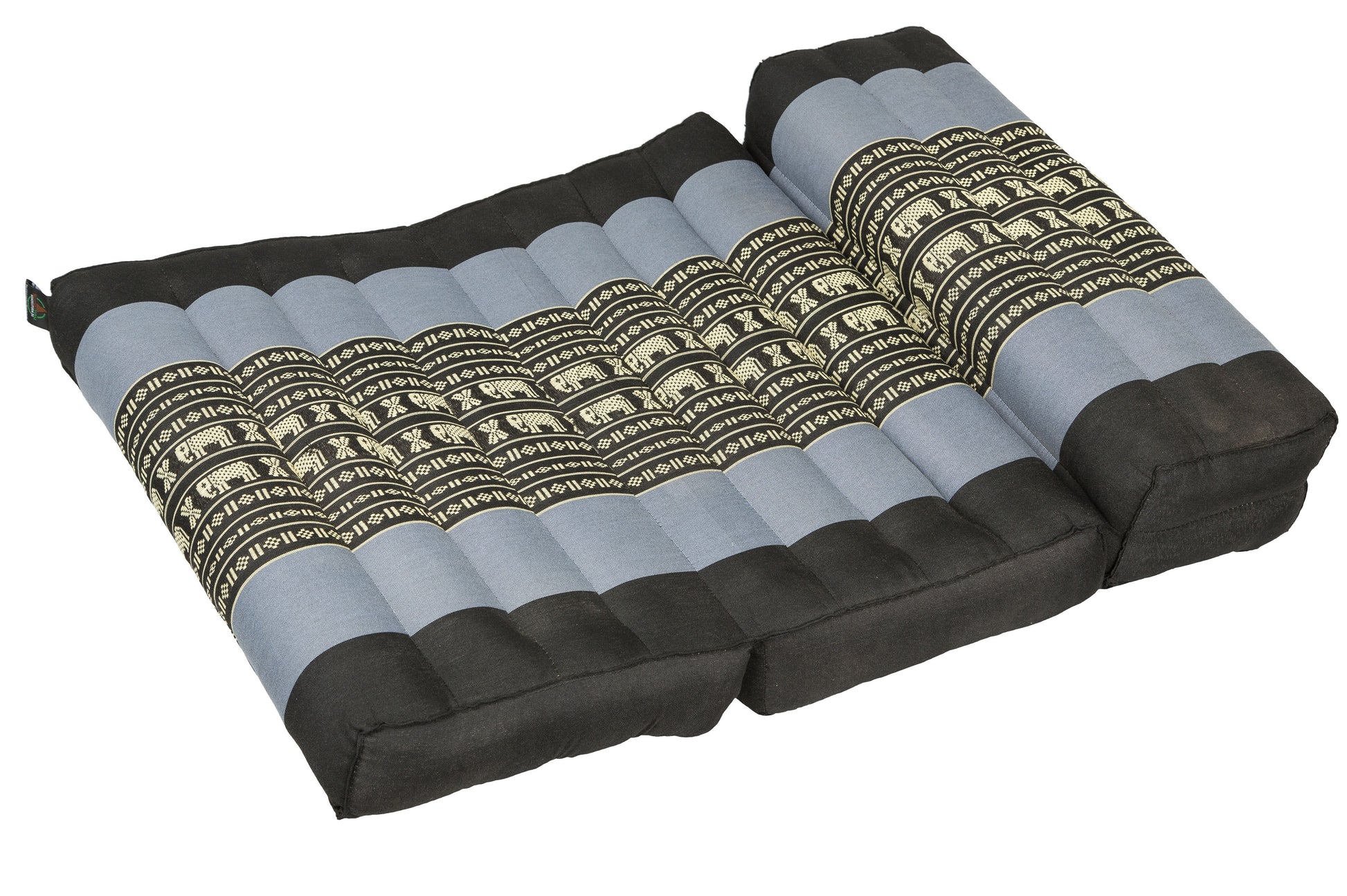 Faltbares Meditationskissen 50x15x10 cm (Elefanten blau)