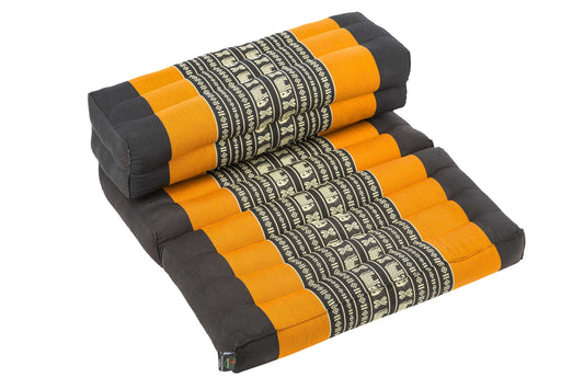 Faltbares Meditationskissen 50x15x10 cm (Elefanten orange)