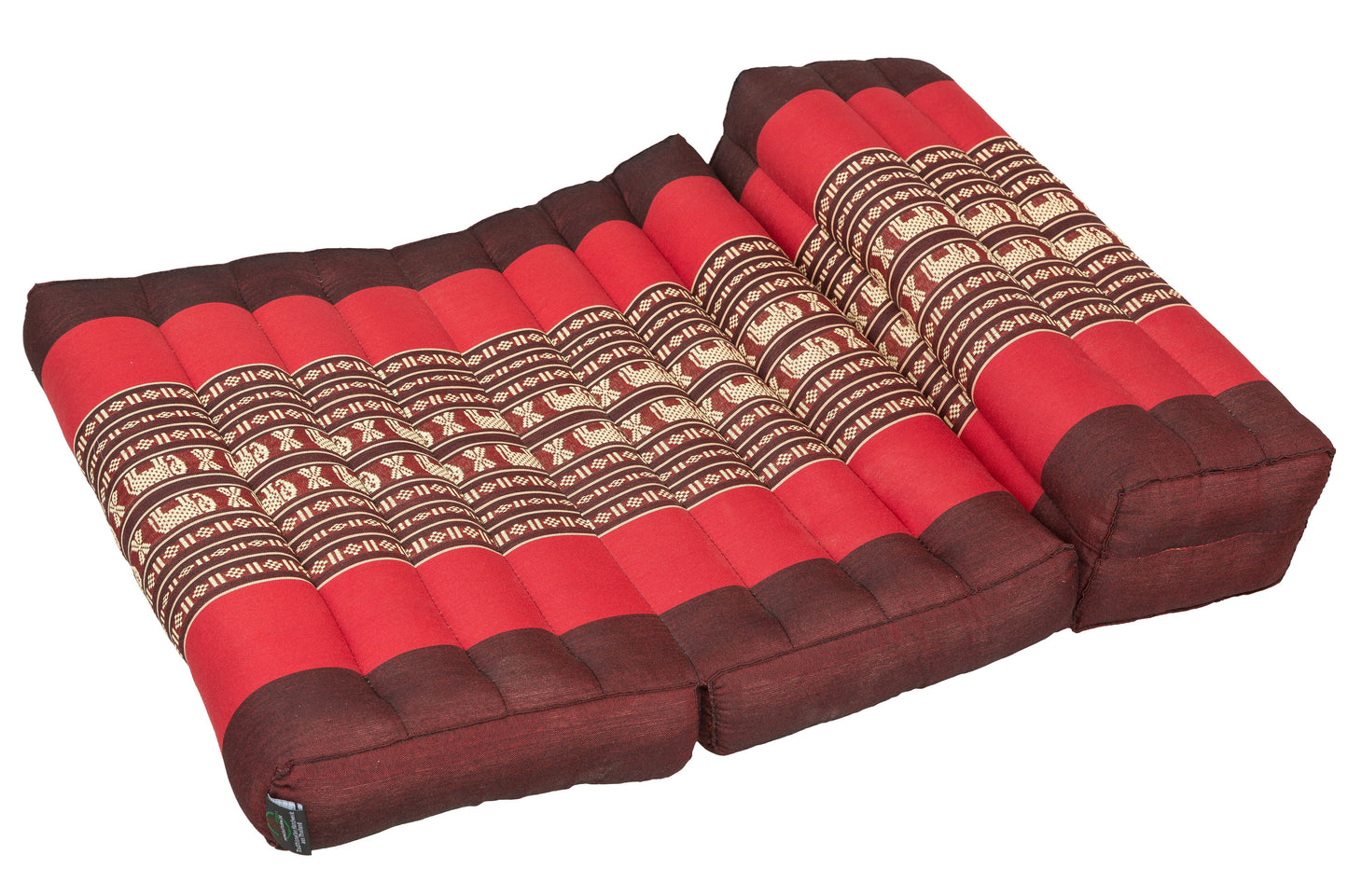 Faltbares Meditationskissen 50x15x10 cm (Elefanten rot)