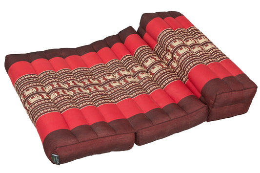 Faltbares Meditationskissen 50x15x10 cm (Elefanten rot)