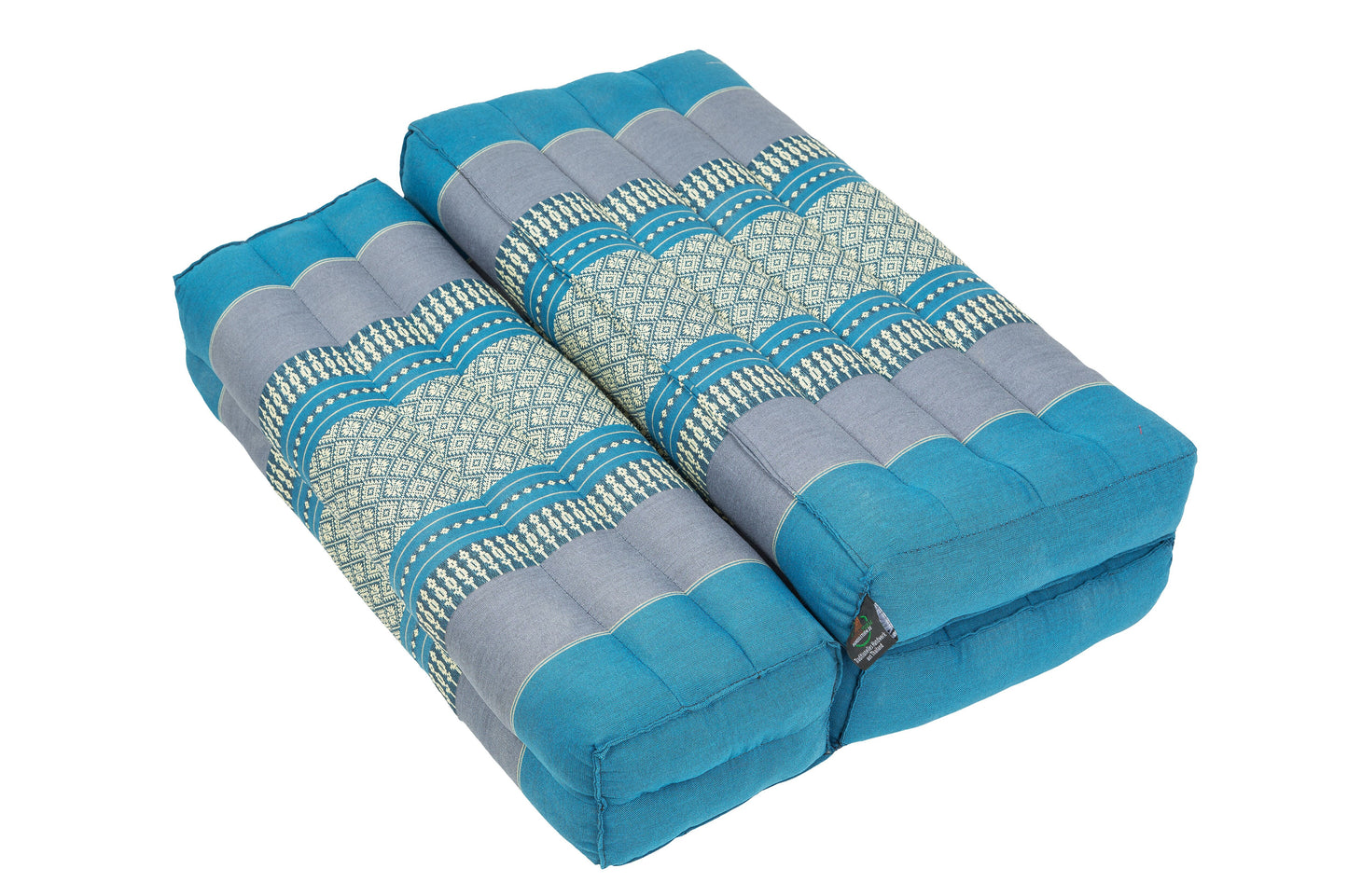 Faltbares Meditationskissen 50x15x10 cm (blautöne)