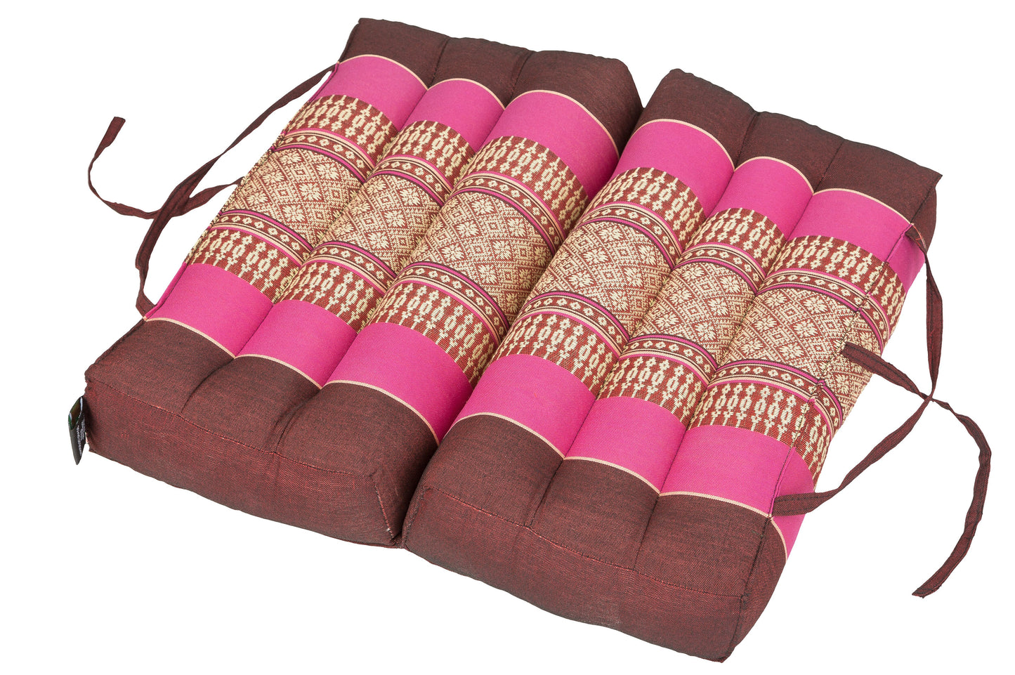 Faltbares Sitzkissen 40x40x7 cm - burgunder-pink | Tragbar & Kompakt