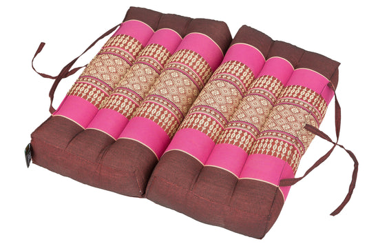 Faltbares Sitzkissen 40x40x7 cm - burgunder-pink | Tragbar & Kompakt