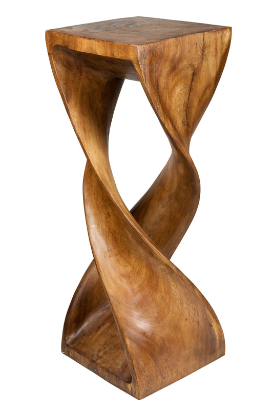 Holzsäule gedreht (nußbaumfarben)