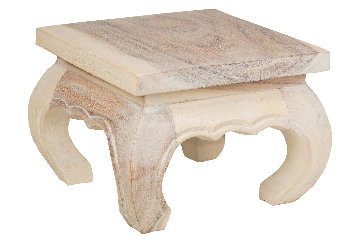 Opium Tisch antik-weiß (mittel 30 x 30 x 23 cm)