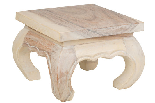 Opium Tisch antik-weiß (mittel 30 x 30 x 23 cm)