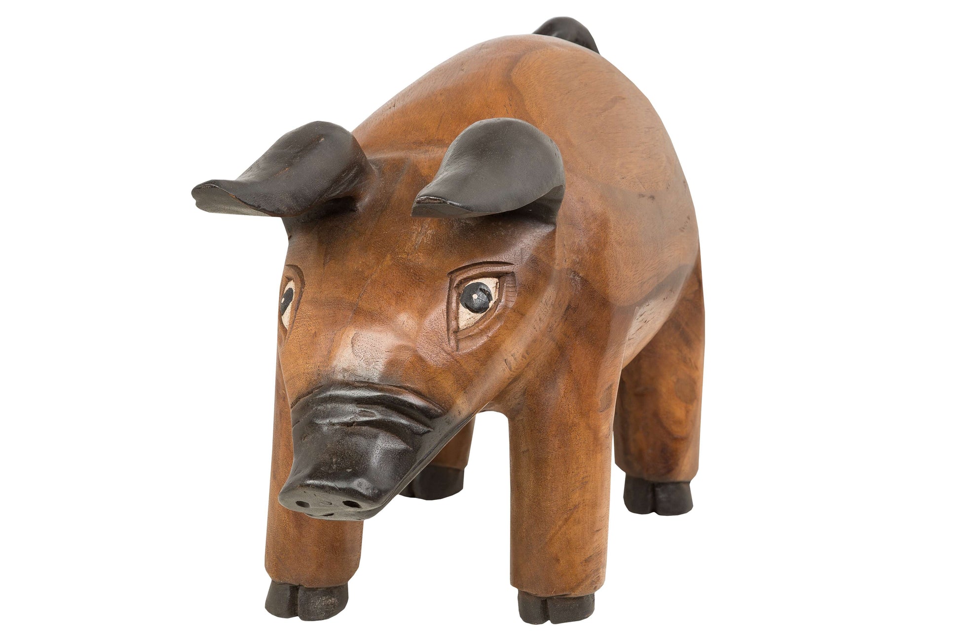 Holzfigur Schwein (groß) ca. 53x28x22cm