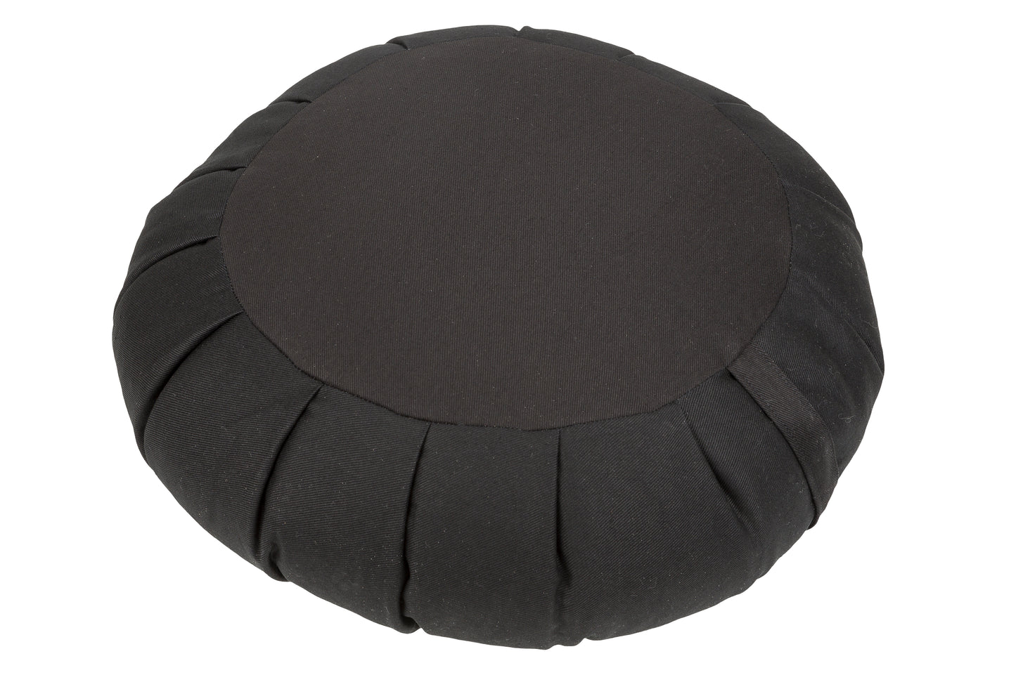 Zafu mit Füllung aus Buchweizenspelz 40x15 cm (schwarz)