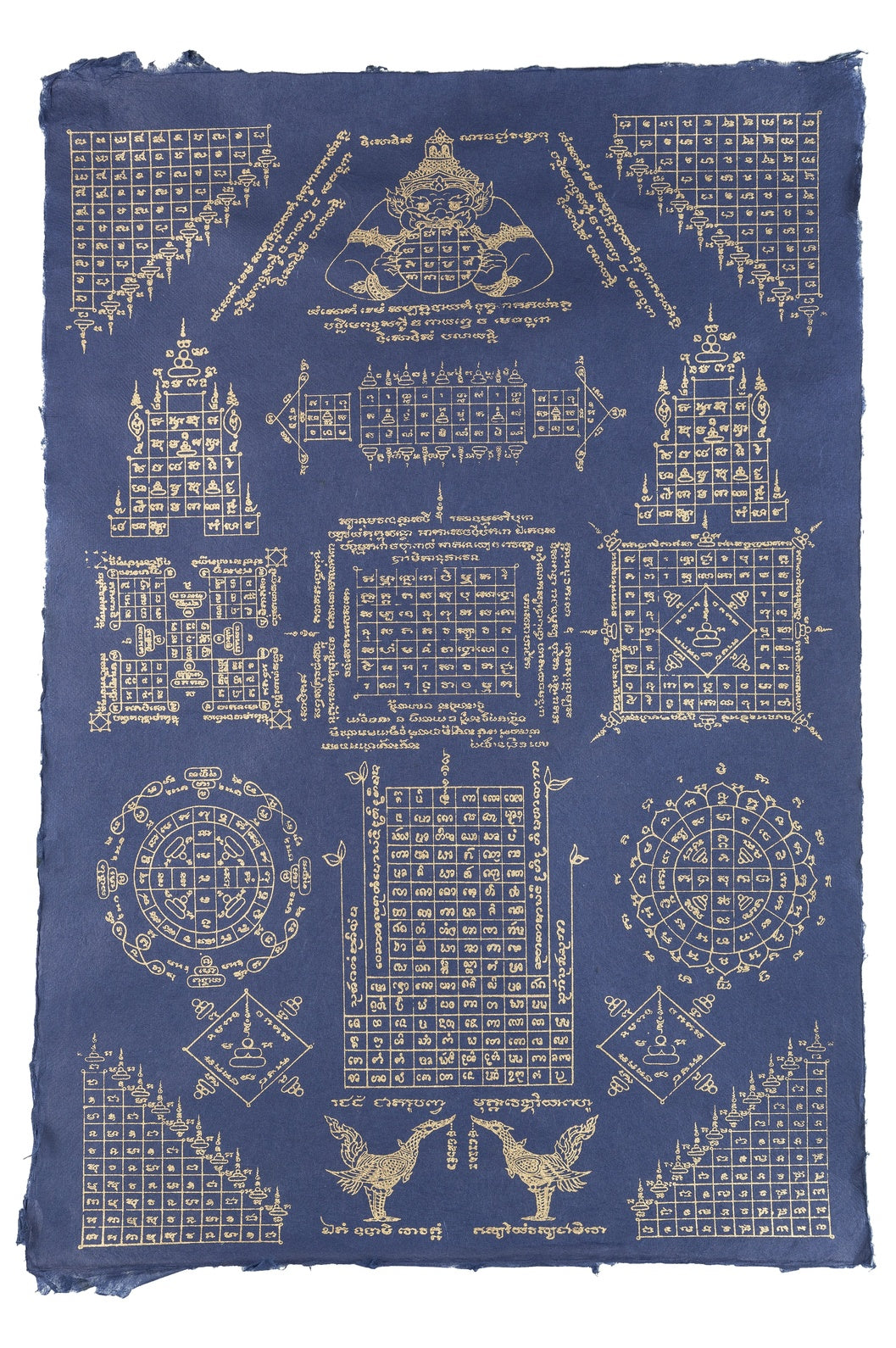 Kunstdruck Numerologie (blau)