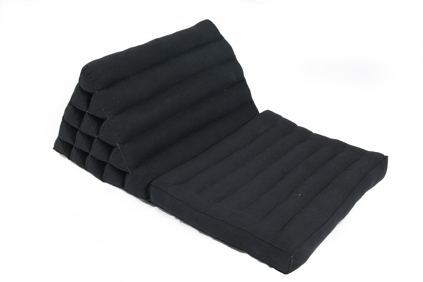 Jumbo 1-fold-Thaikissen Naturbaumwolle 80x55 cm (schwarz)