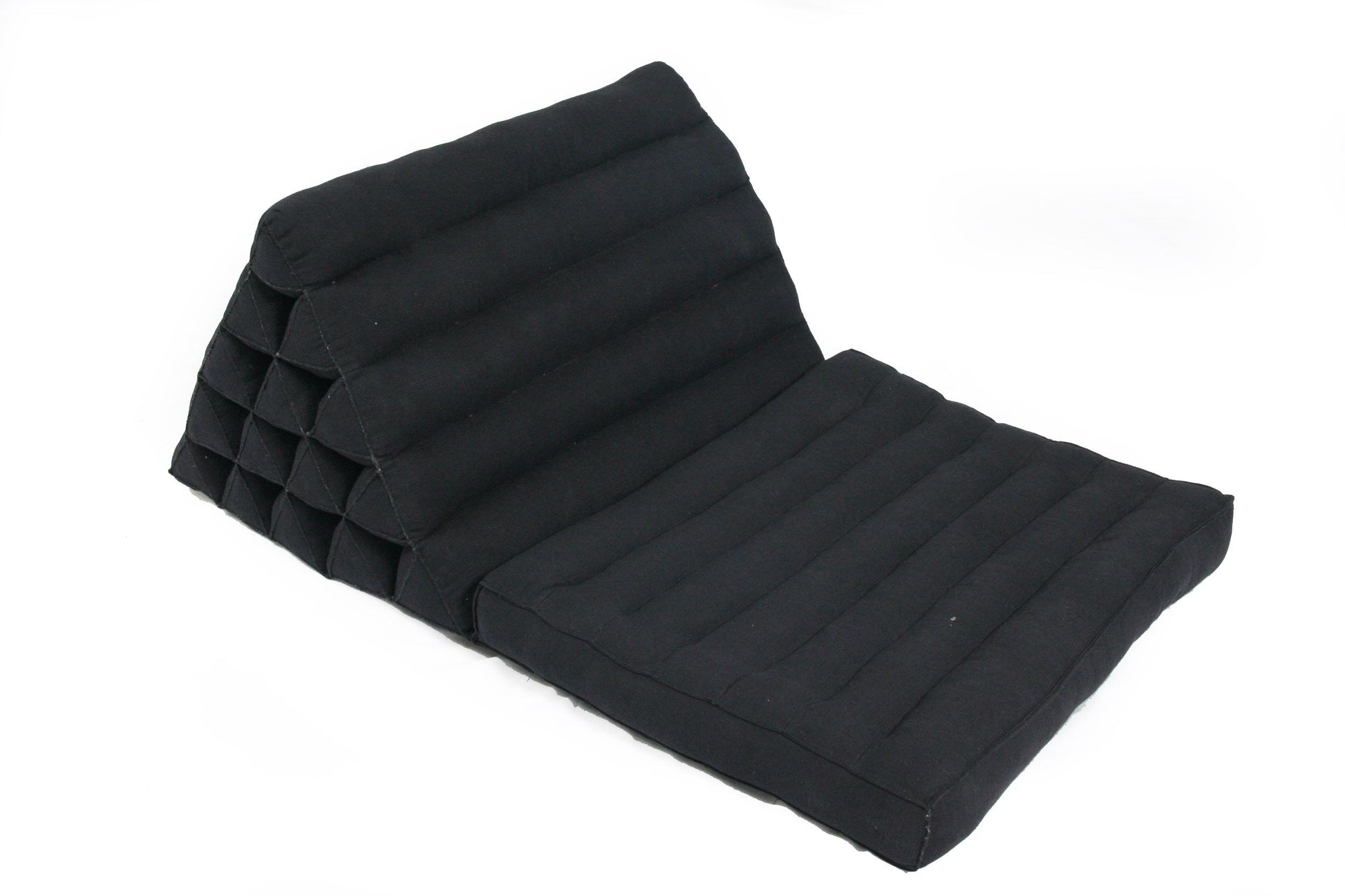 Jumbo 1-fold-Thaikissen Naturbaumwolle 80x55 cm (schwarz)