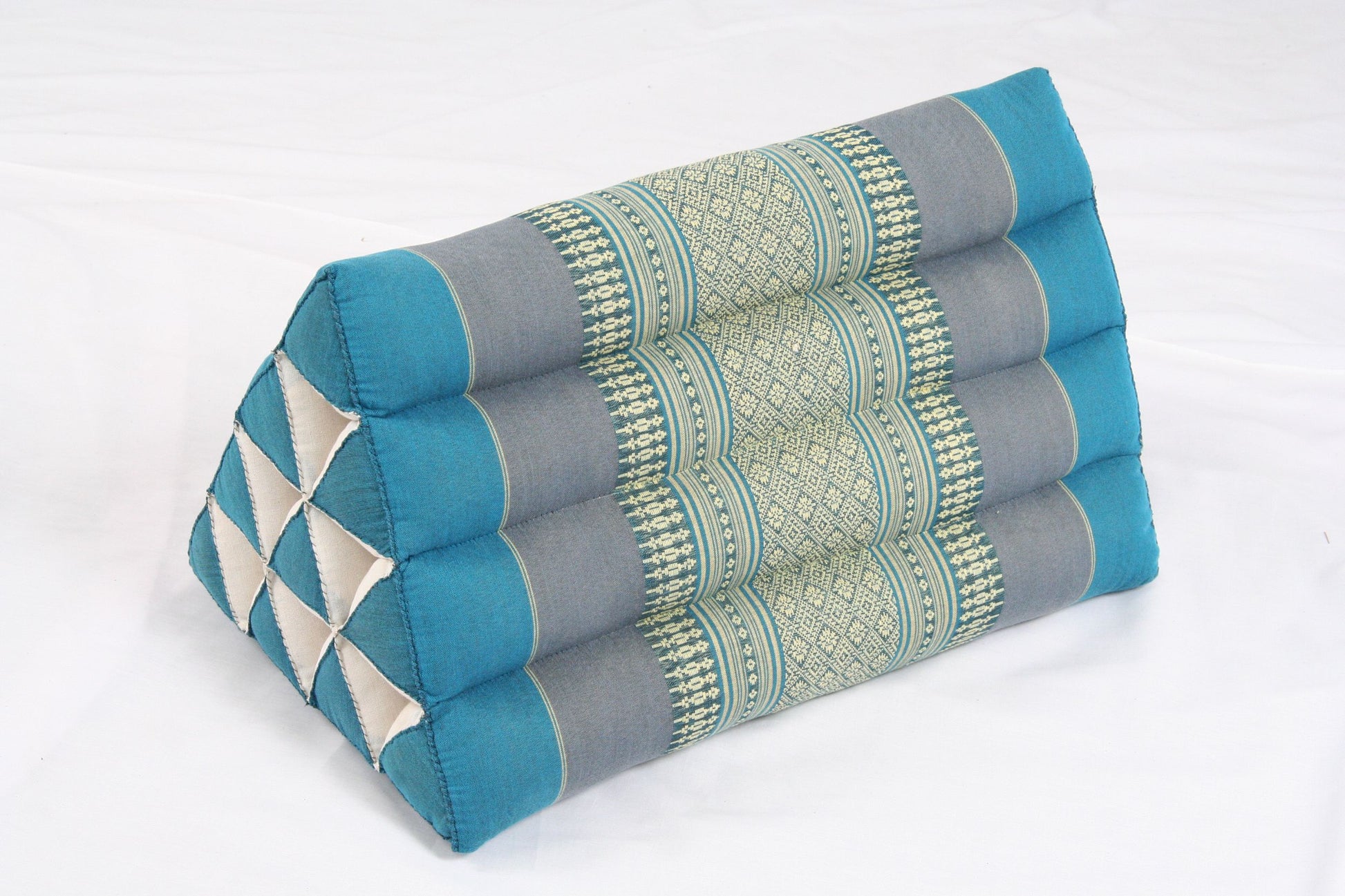 Thaikissen Dreieck 50x28 cm (blautöne)