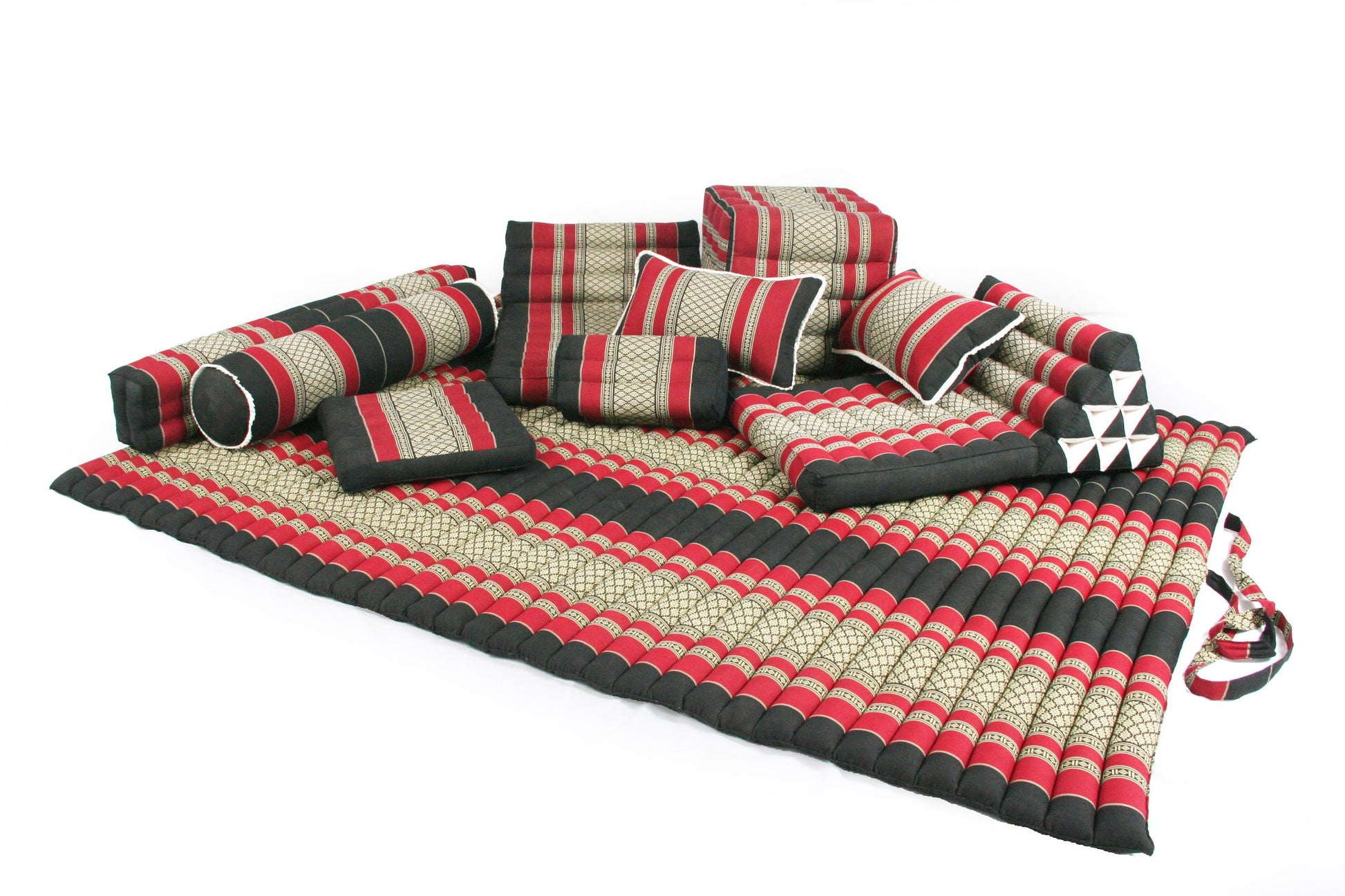 Thaikissen Megaset (schwarz-rot)