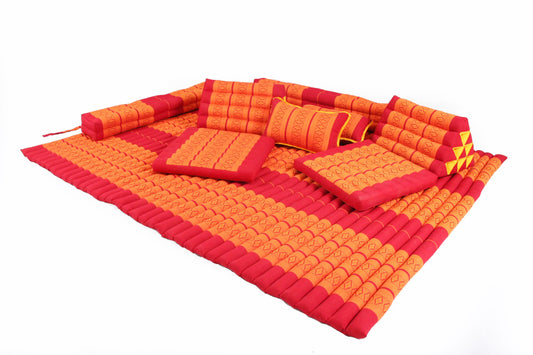 Thaikissen Set (rot-orange)