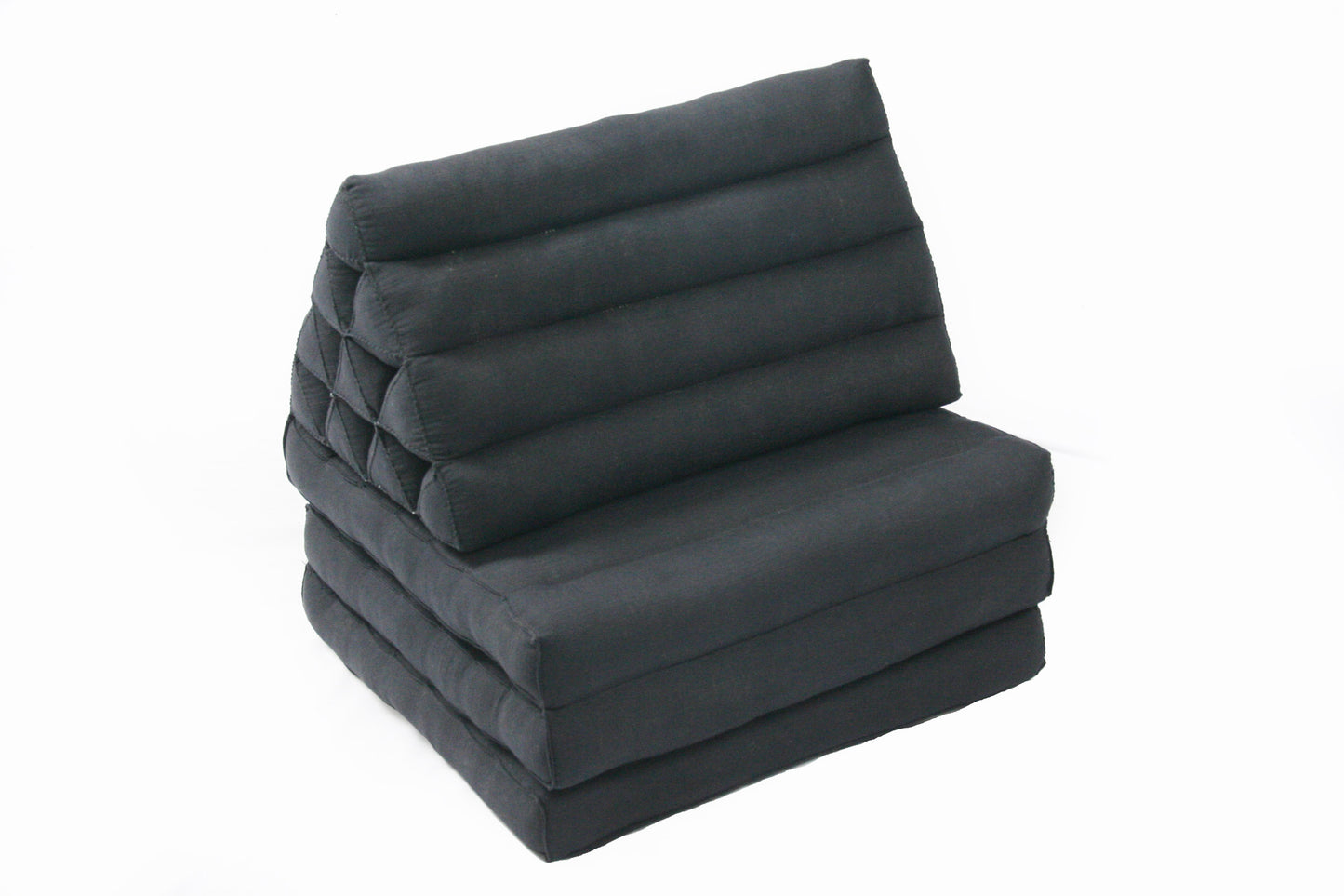 Thaikissen Naturbaumwolle 170x50 cm (schwarz)
