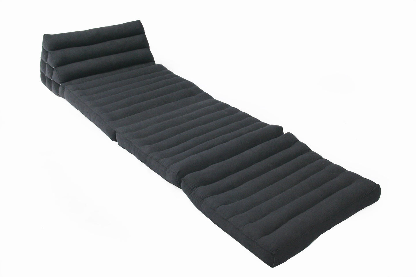 Thaikissen Naturbaumwolle 170x50 cm (schwarz)