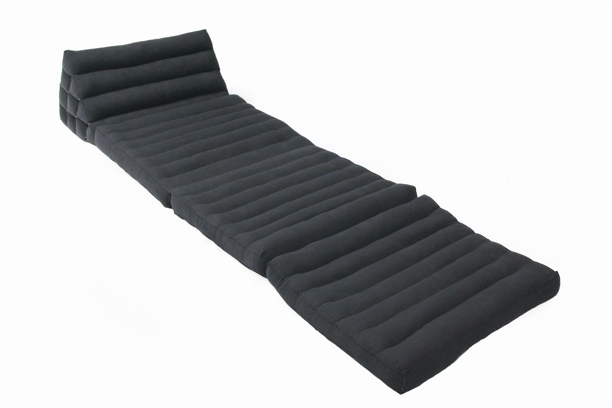 Thaikissen Naturbaumwolle 170x50 cm (schwarz)