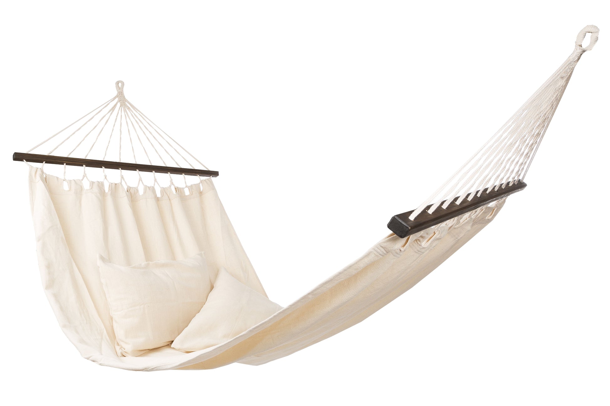 Hängematte + Kissen (Bio Baumwolle, Fair Trade)