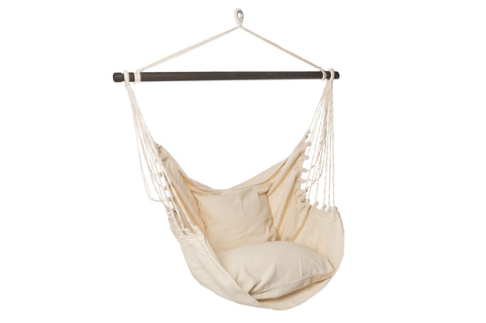 Set: Hängesessel+ 2 Kissen ( 100% Bio Baumwolle, Fair Trade)
