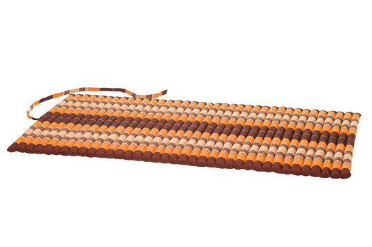 Thaikissen Rollmatte 200x100 cm (braun & orange)