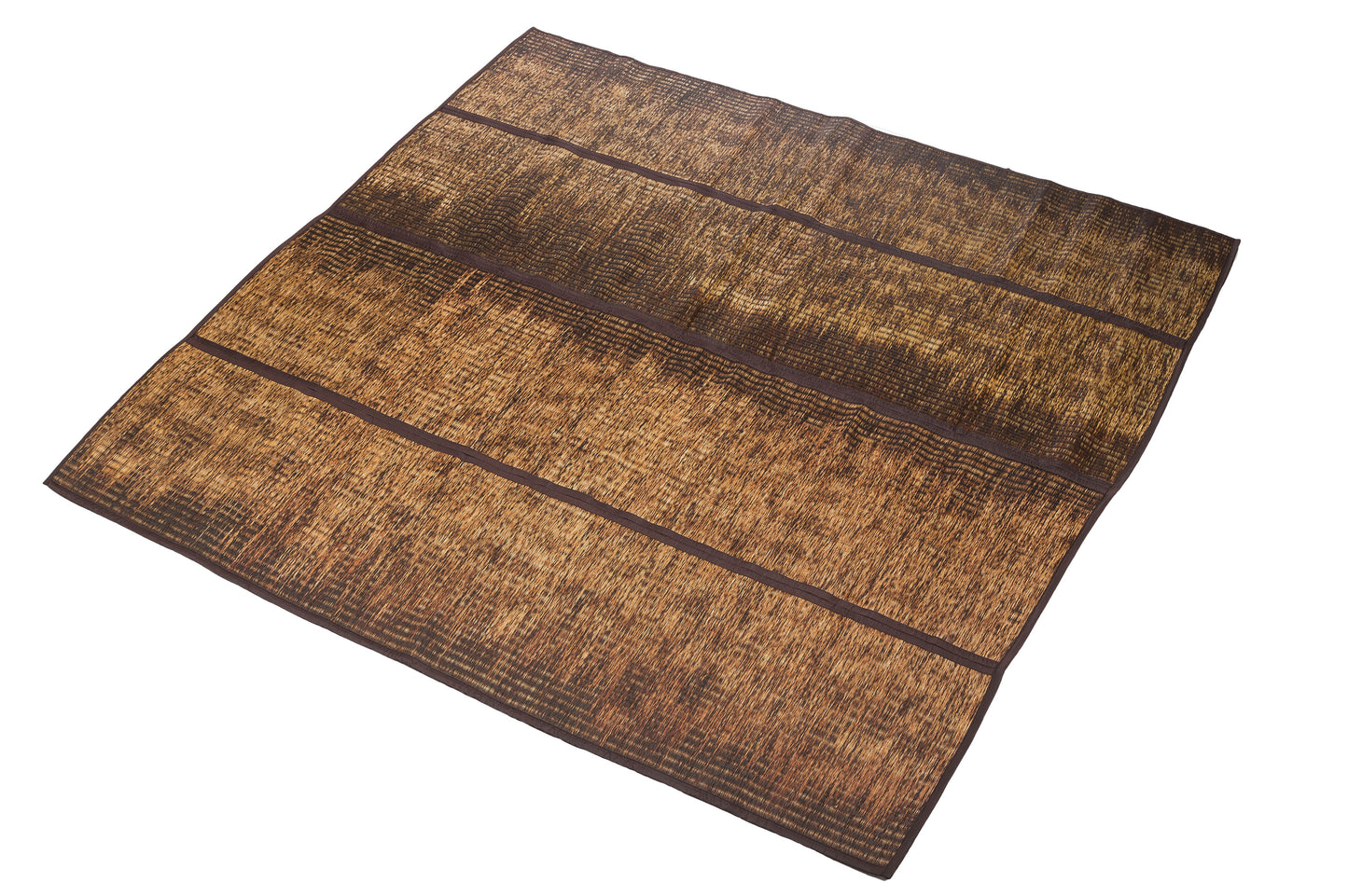 Thai Schilfgrasmatte 190x200x0,7 cm braun-orange