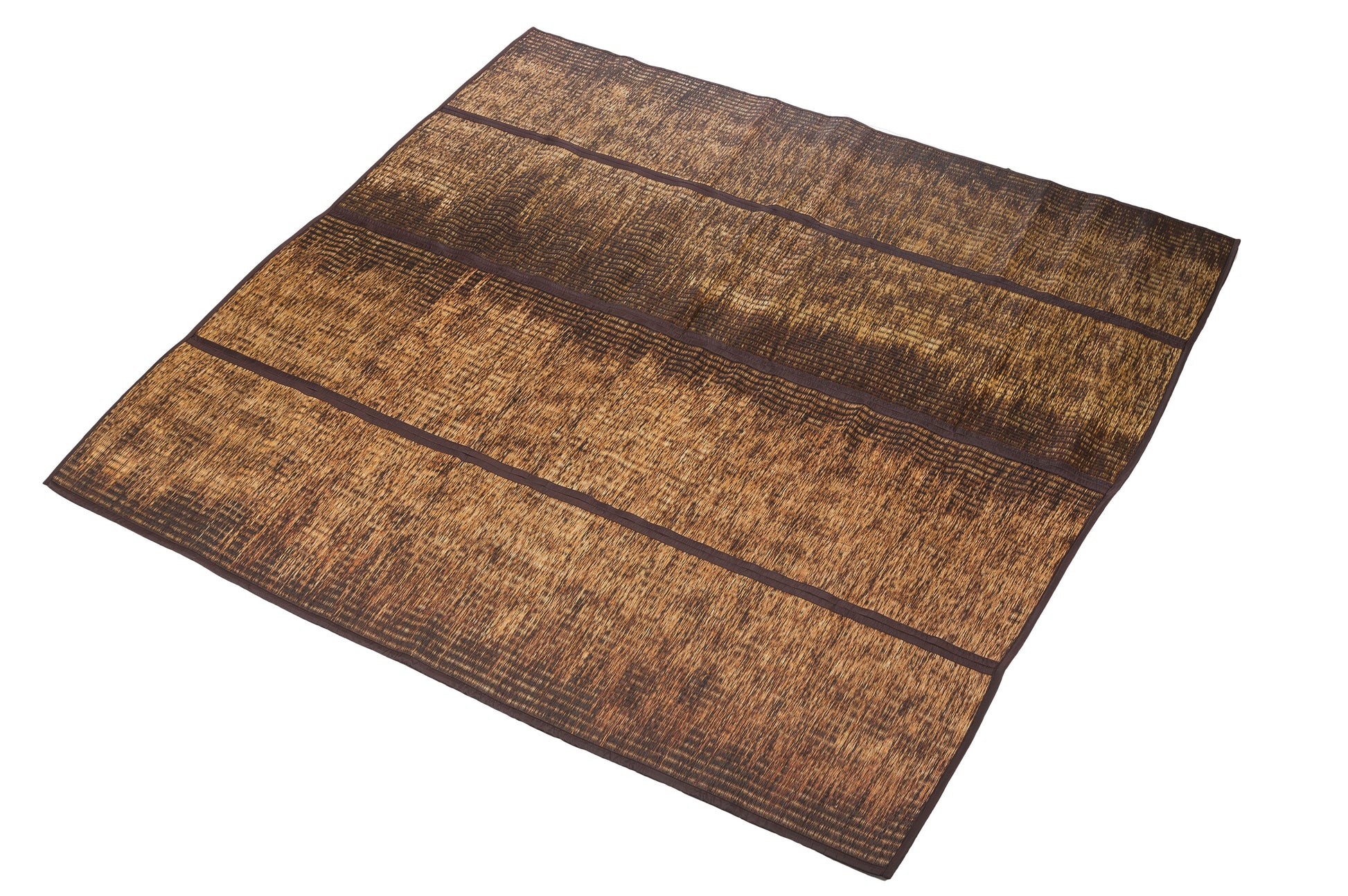 Thai Schilfgrasmatte 190x200x0,7 cm braun-orange