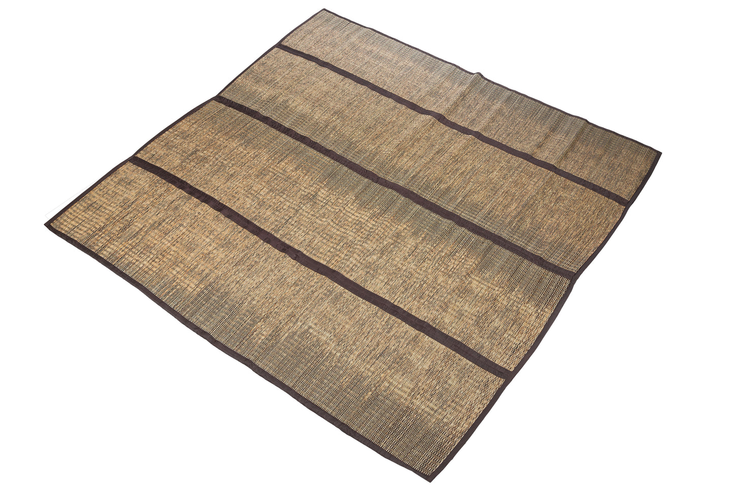 Thai Schilfgrasmatte 190x200x0,7 cm Brauntöne