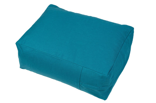 Kissen Baumwolle & Buchweizen 40x30x15 cm (petrol)