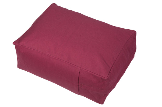 Kissen Baumwolle & Buchweizen 40x30x15 cm (rot)