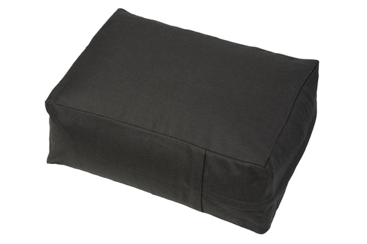 Kissen Baumwolle & Buchweizen 40x30x15 cm (schwarz)