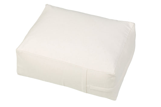 Kissen Baumwolle & Buchweizen 40x30x15 cm (weiss)