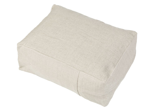 Kissen Leinen/Baumwolle & Buchweizenfüllung 40x30x15 cm (Natur)